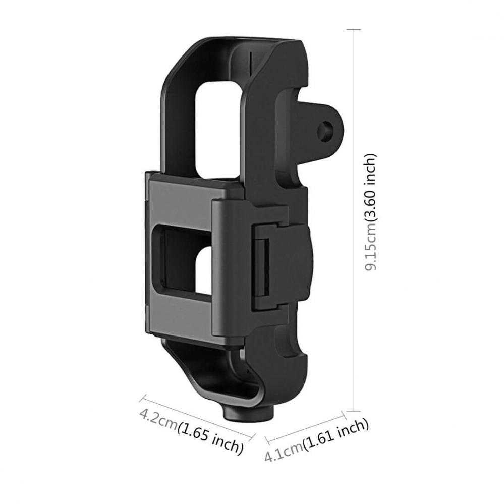 Puluz Kåpa till Osmo Pocket 1/2 med 1/4-tums gänga & actionkamera-fäste