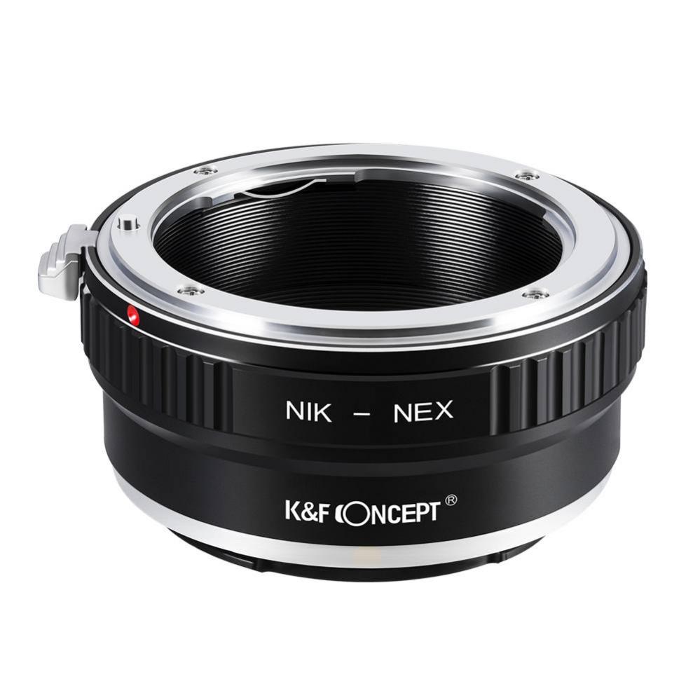 K&F Objektivadapter till Nikon F objektiv för Sony E kamerahus