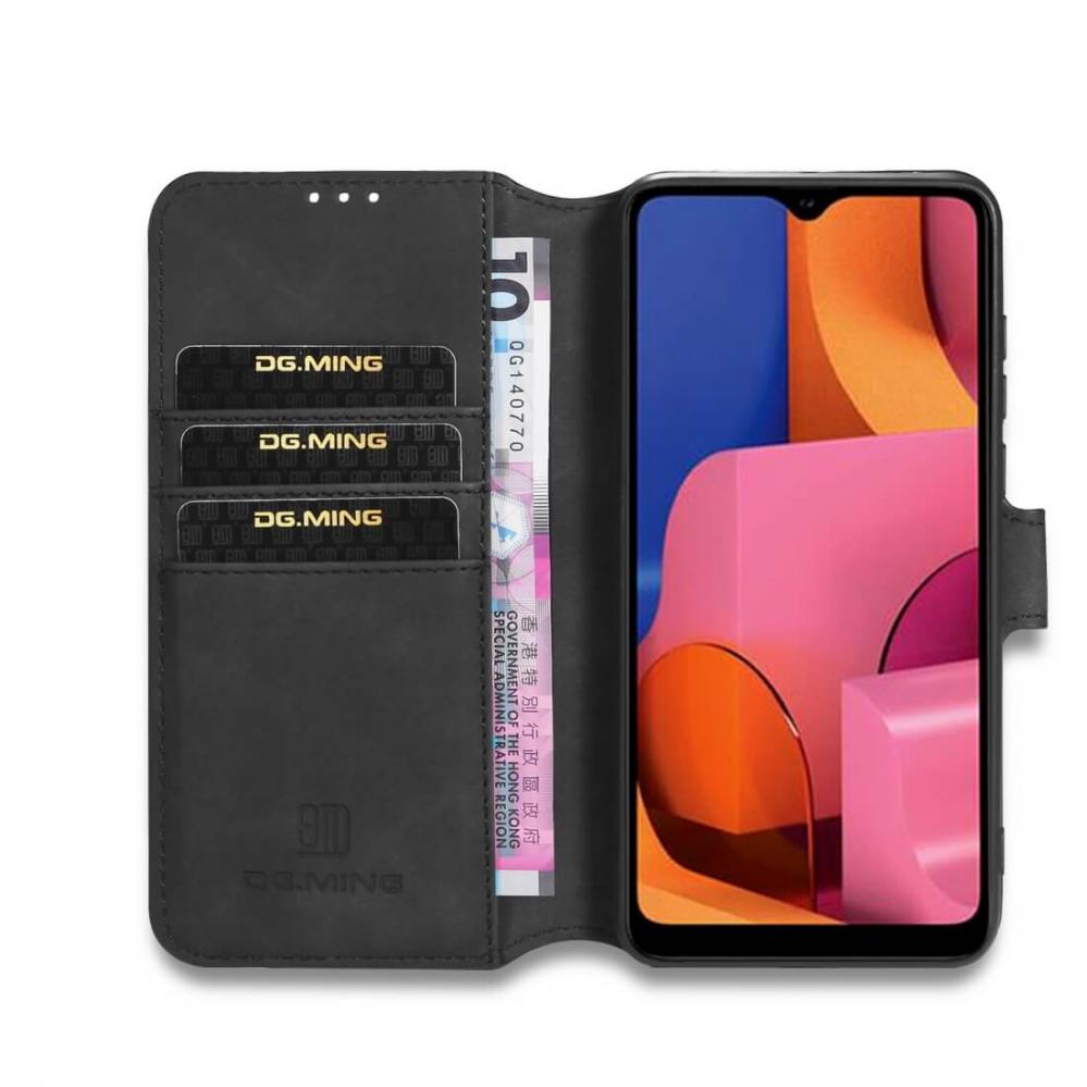 DG.MING Plånboksfodral för Galaxy A21 Svart