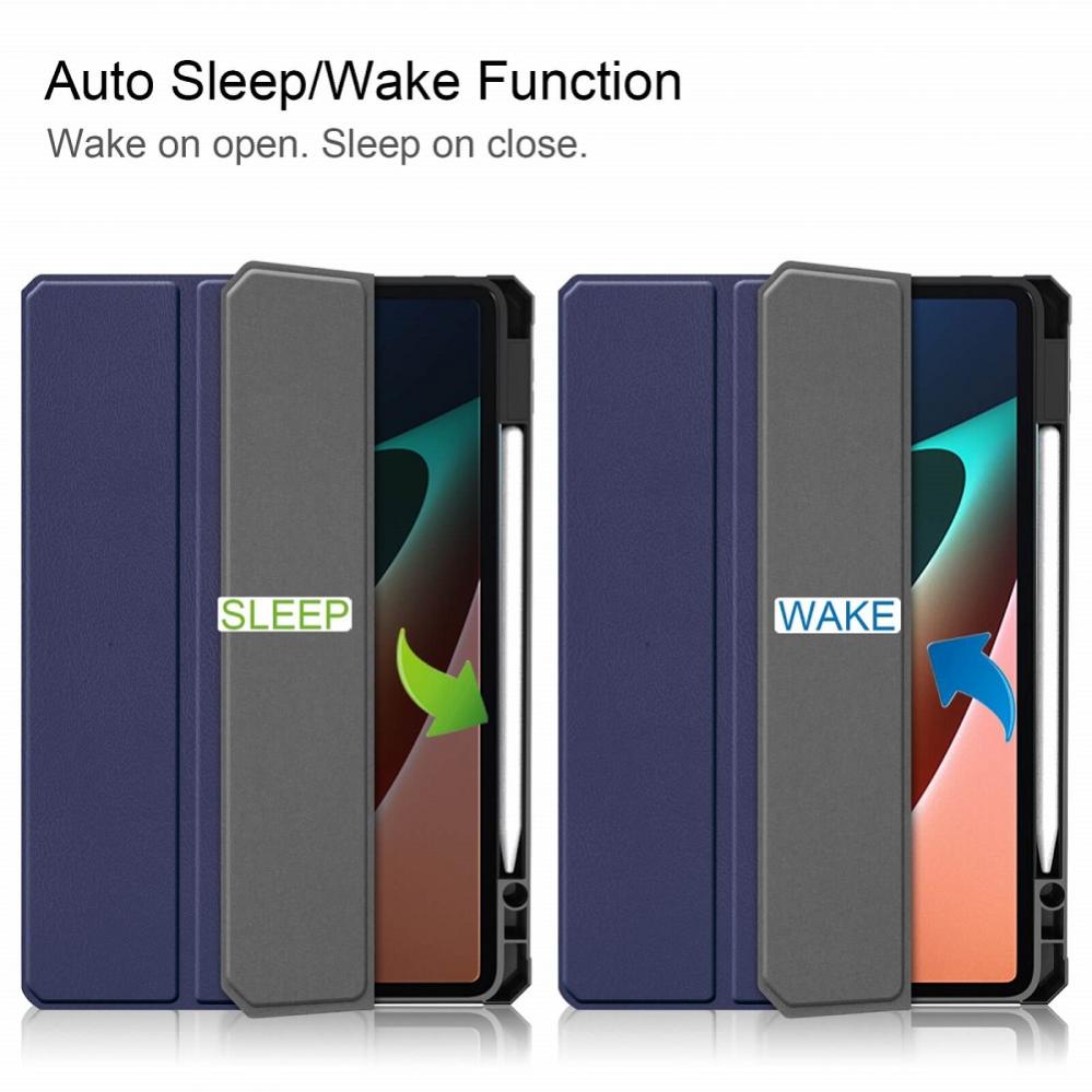  Fodral fr Xiaomi Pad 5/5 Pro Sleep/ Wake-up funktion bl