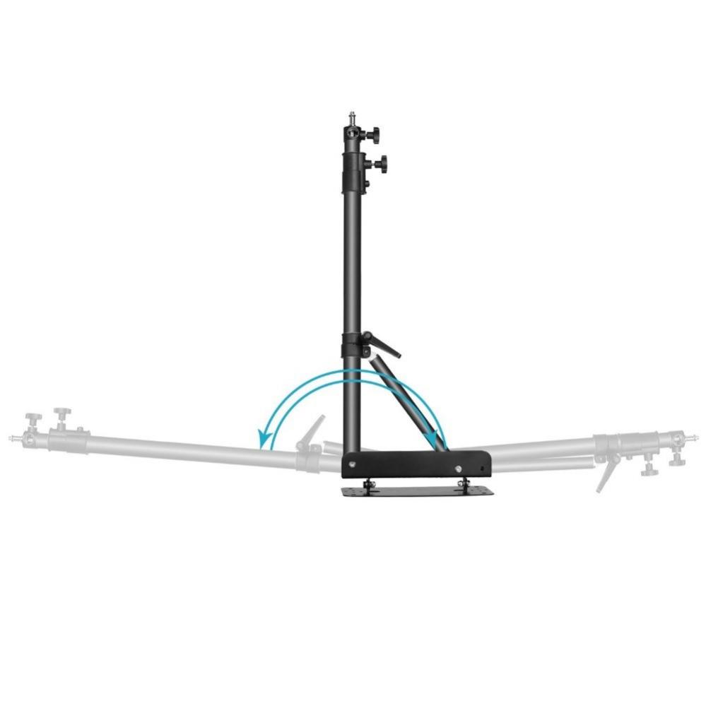  Vggmonterad arm med justerbar bom 100-180cm fr fotostudion