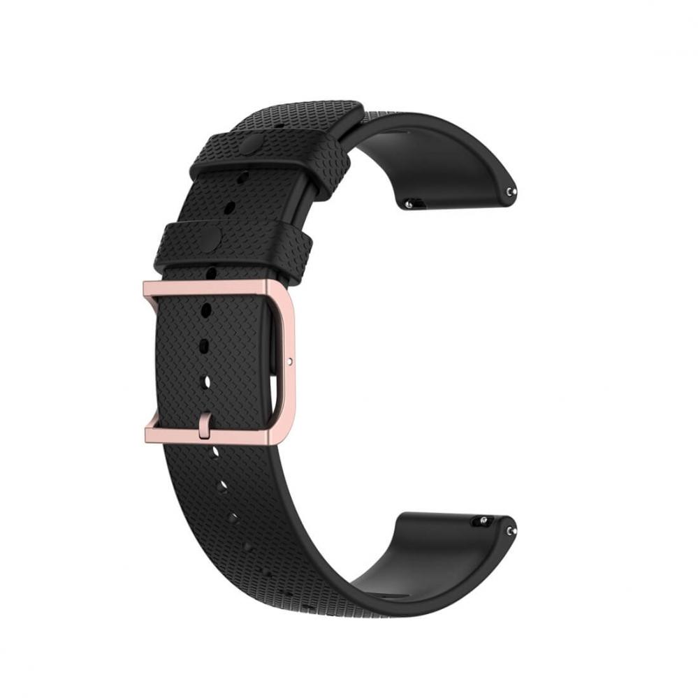 Silikonarmband Svart för Smartwatch 20mm Universal modell