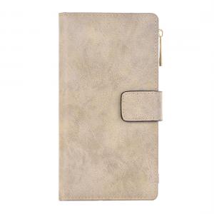  Plånboksfodral för iPhone 6/6s Vit/Beige - Retrostyle med magnetskal PU-läder