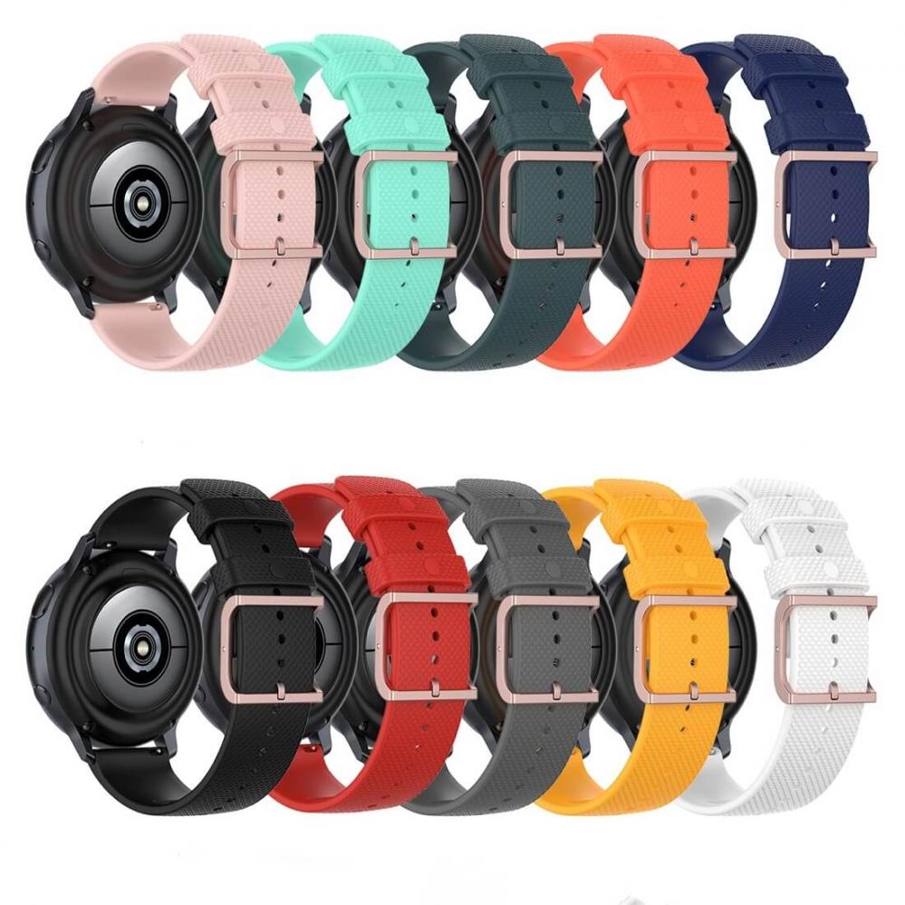 Silikonarmband Svart för Smartwatch 20mm Universal modell