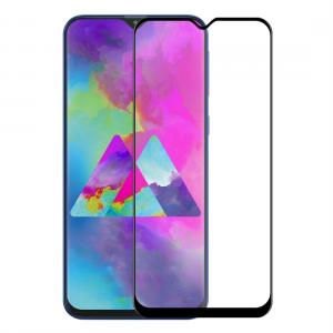  Displayskydd med svart ram för Galaxy M10 av härdat glas