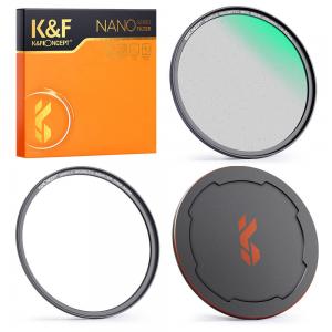  K&F Concept Magnetisk Black Mist 1/4 filter med adapterring & magnetlock