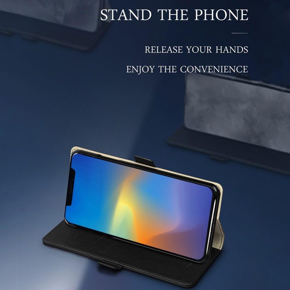 Plånboksfodral för iPhone 11 Pro Max med kortplats PU-läder - DZGOGO