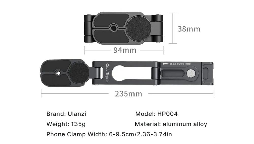  Ulanzi HP004 Mobilhllare av metall i krabbdesign