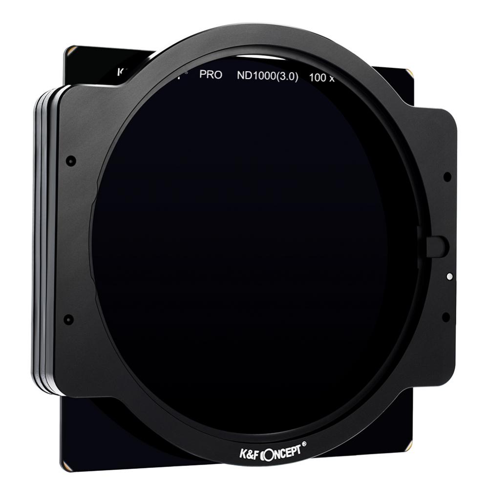 K&F Concept 100mm Filter-Kit ND1000 & Filterhållare med 8x adapterringar