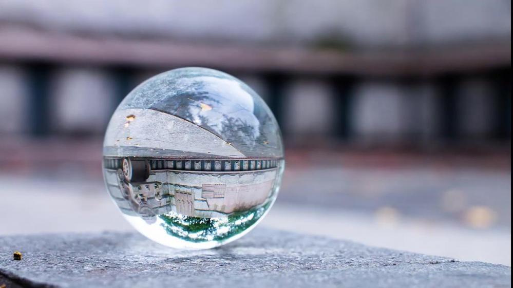  Kiwifotos Kristallkula med hållare för fotografering