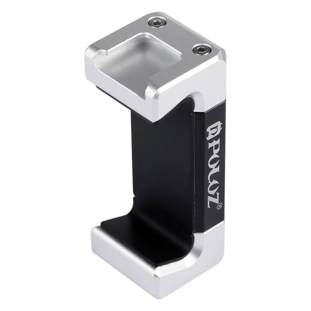 Mobilhållare silver svart aluminium - Puluz