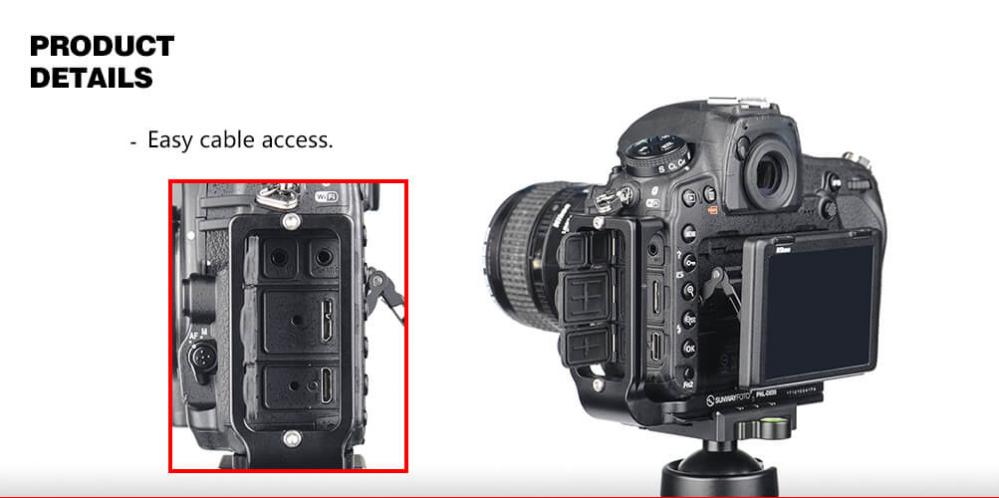 Sunwayfoto L-Bracket för Nikon D850