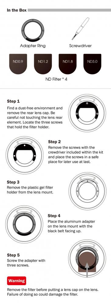  Haida ND-filter Kit fr Canon EF Objektiv