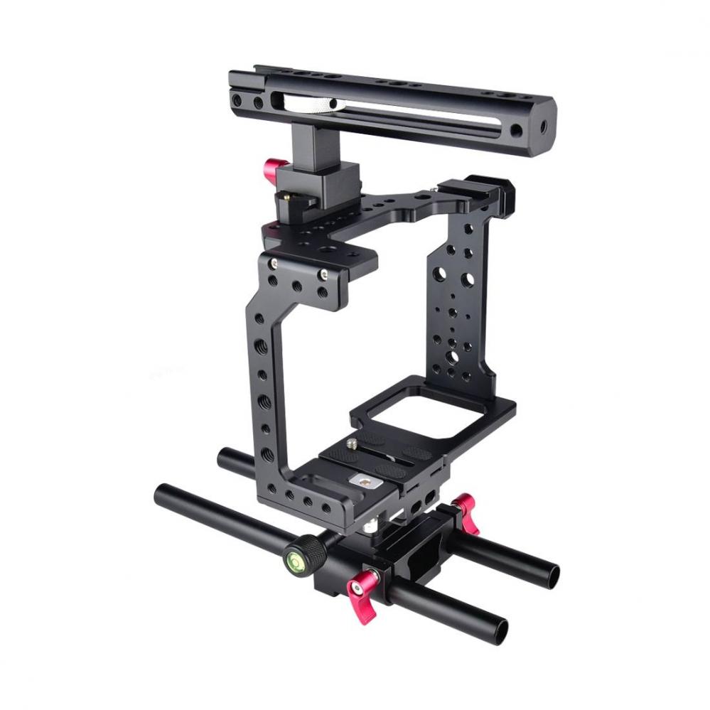 Yelangu C8 Videokamerabur Cage med rälsstång universal modell