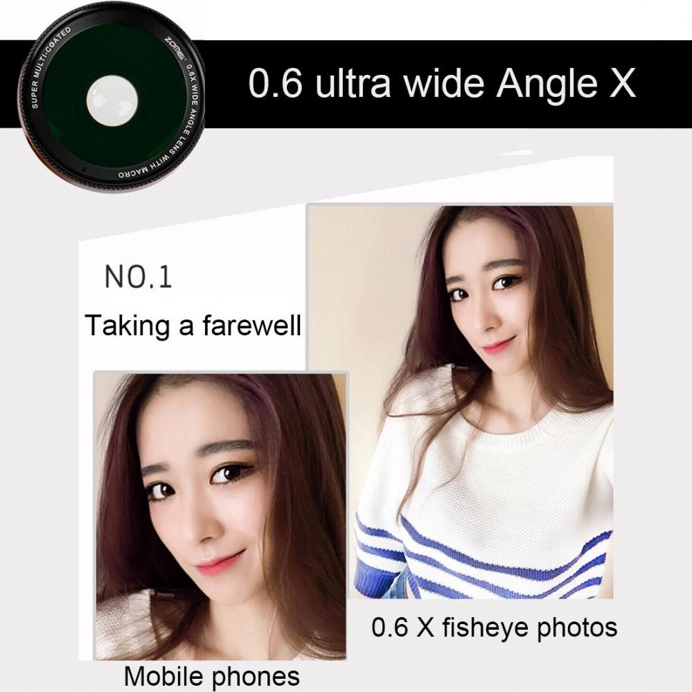  Zomei Universal 0.6X Vidvinkelobjektiv fr smartphone (37mm)