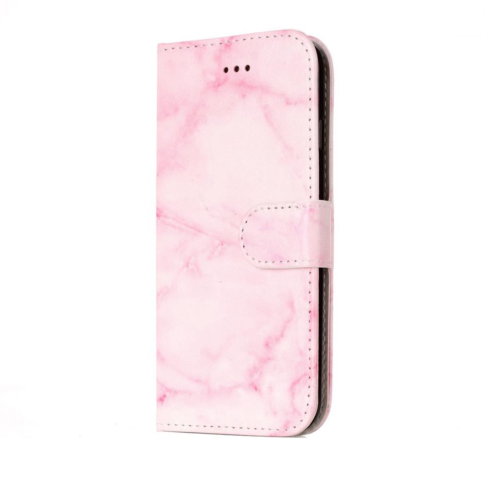 Plånboksfodral för iPhone 7/8 - Rosa marmor
