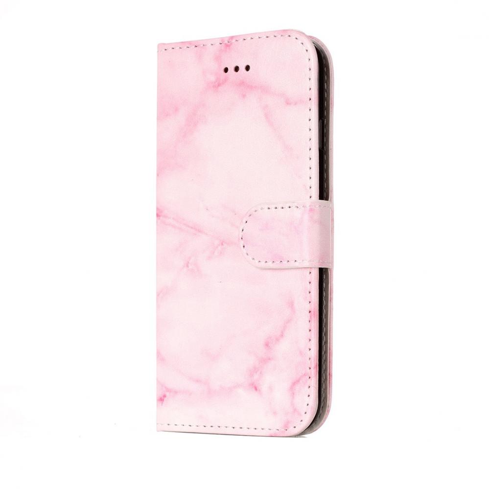  Plnboksfodral fr iPhone 7/8 - Rosa marmor