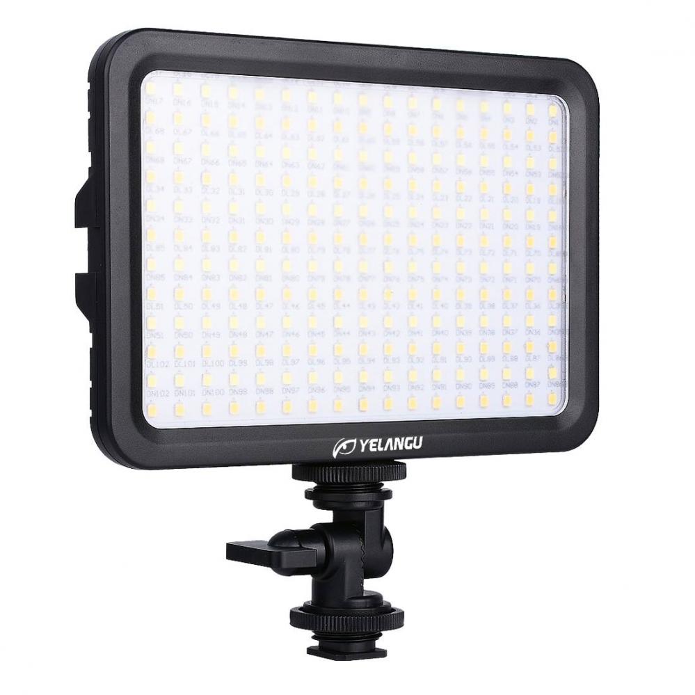  YELANGU 204st LEDs Dimbart Videoljus (17x12cm) - 1000LM, 3300-5600K