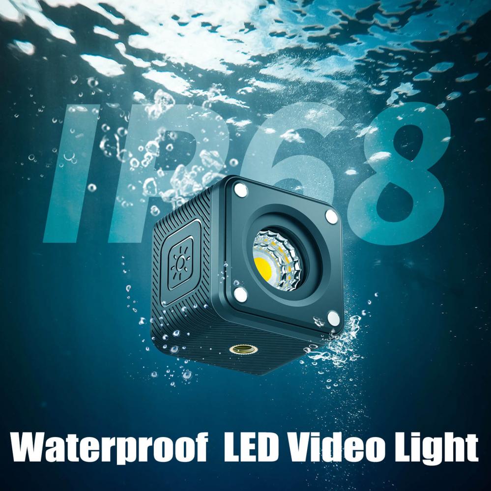  Ulanzi L2 LED-belysning vattentt 10m IP68 fr foto video