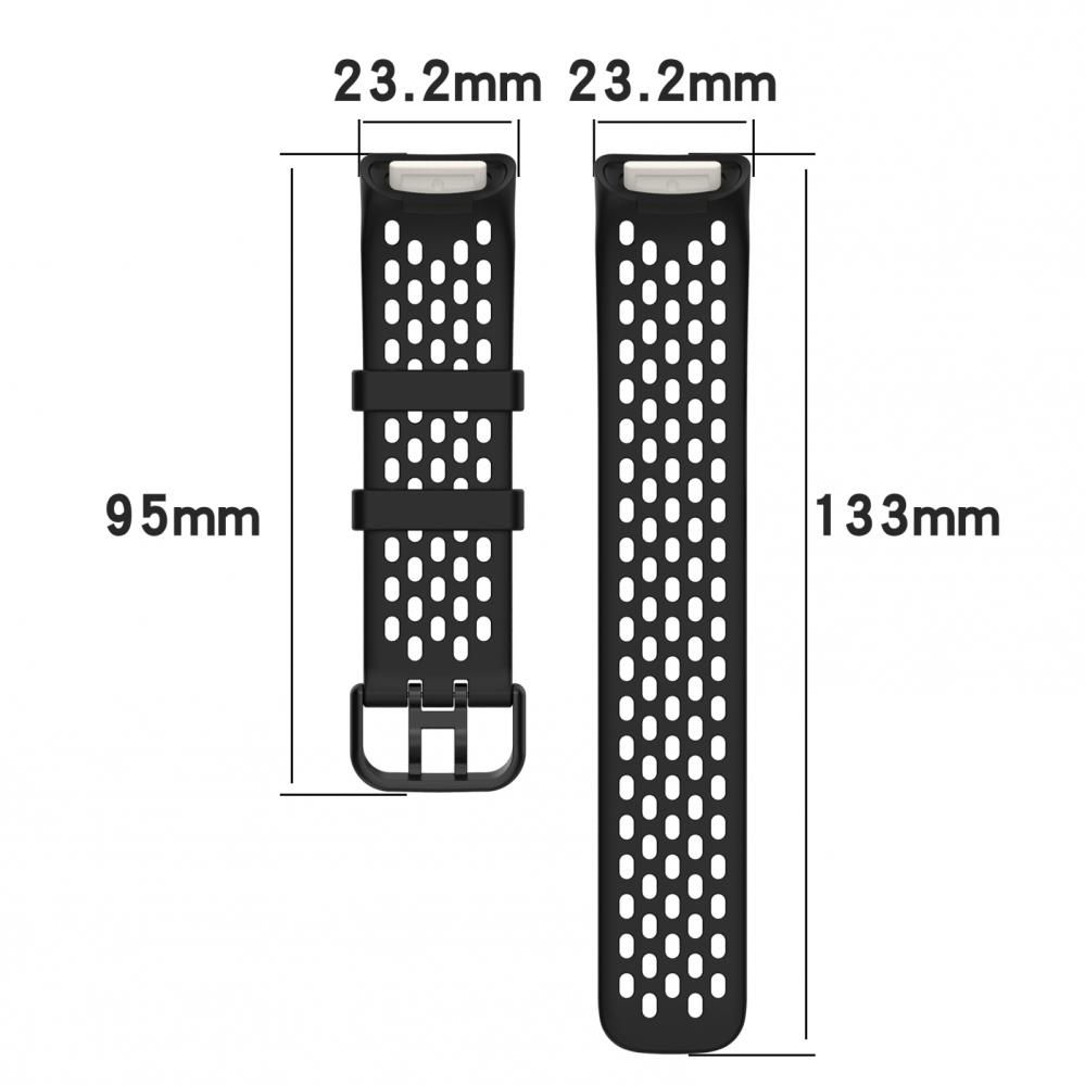  Armband fr Fitbit Charge 5 Svart silikon