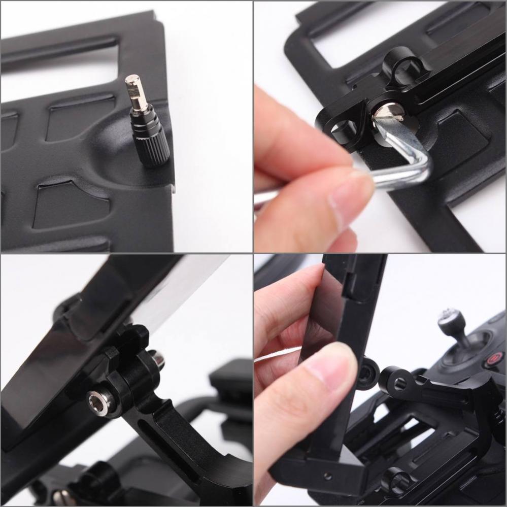 Roterbar mobil- & tabletthållare för DJI Mavic Pro / Air / Spark fjärrkontroll