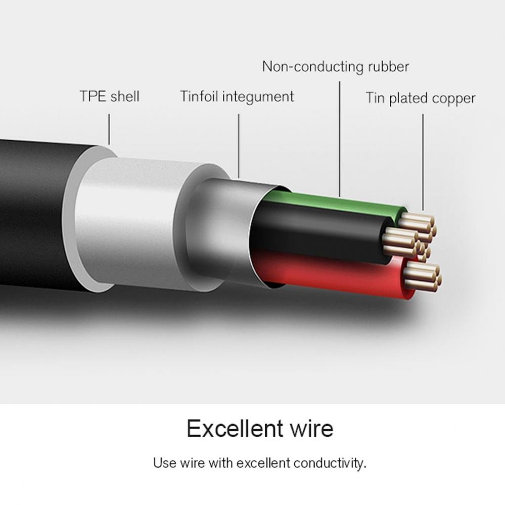 Micro USB-kabel till USB Type-C 15cm för drönare med vinklade kontakter