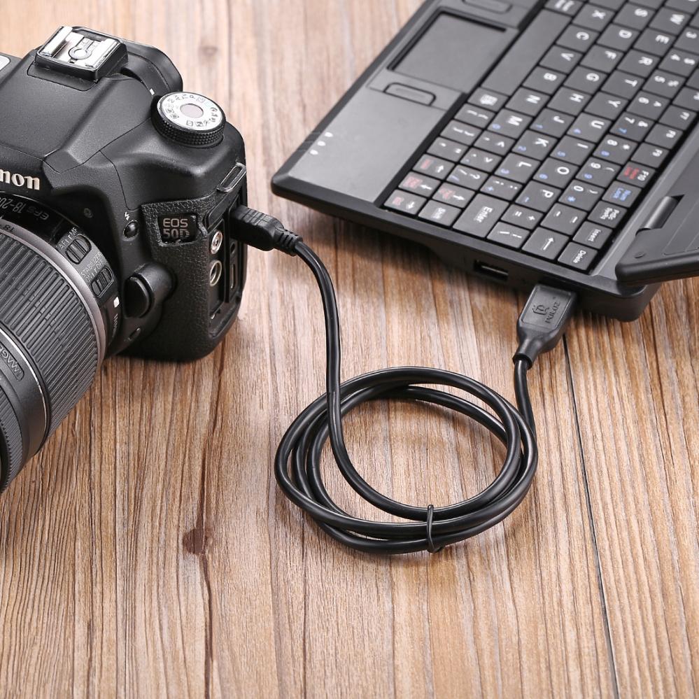  Puluz 1m USB-Laddningskabel för Canon EOS 50D / 60D / 70D / 5D2 / 5D3