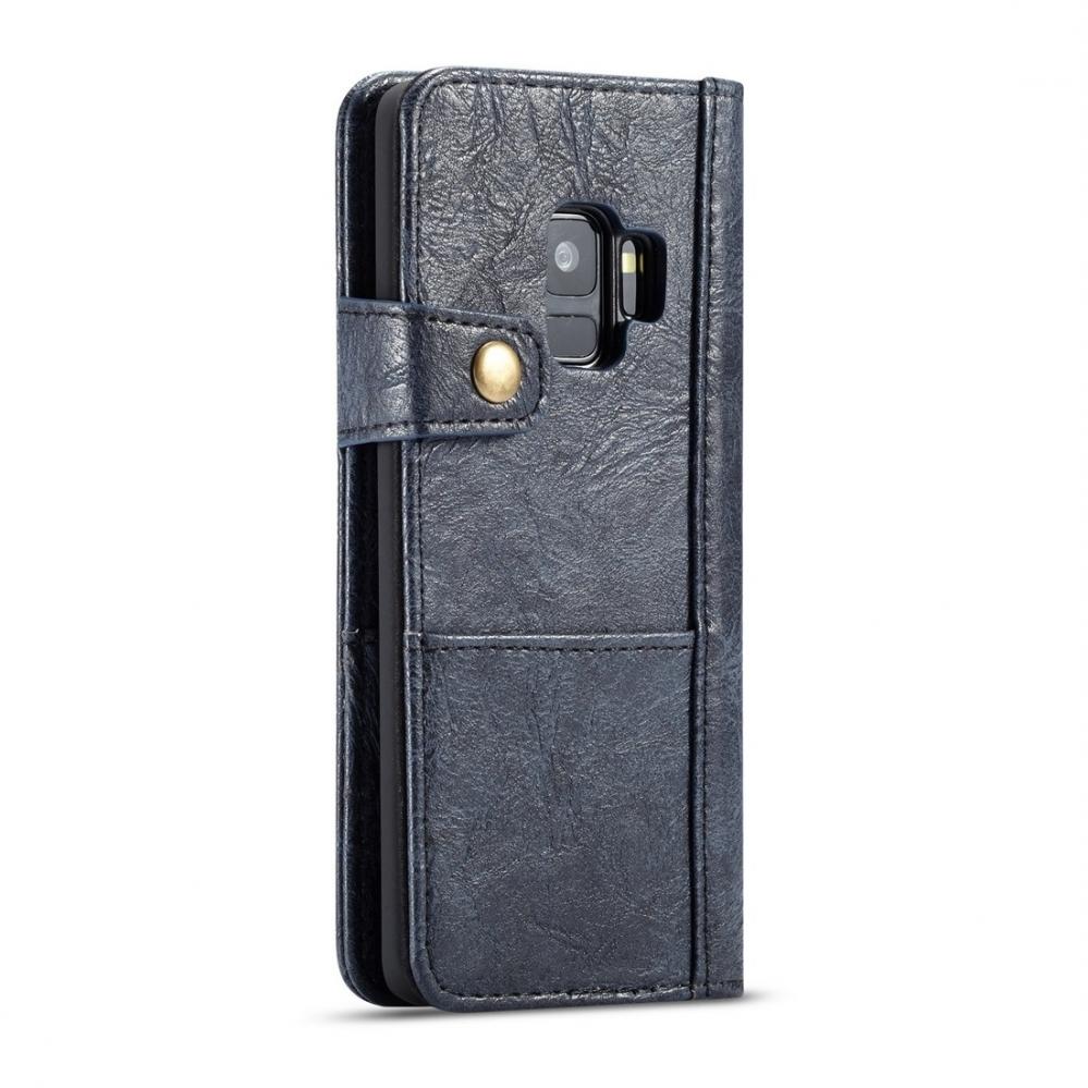 CaseMe Plånboksfodral med yttre fack för Galaxy S9 Blå
