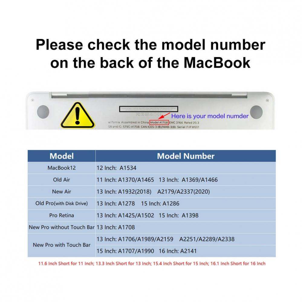  Displayskydd HD fr Macbook Pro 13.3-tum (A1706/A1708/A1989/A2159) - Enkay