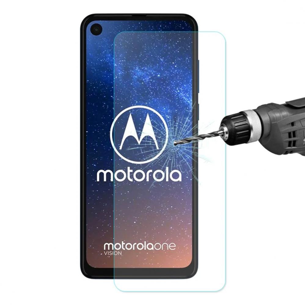  Skrmskydd fr Motorola Moto One Vision av hrdat glas