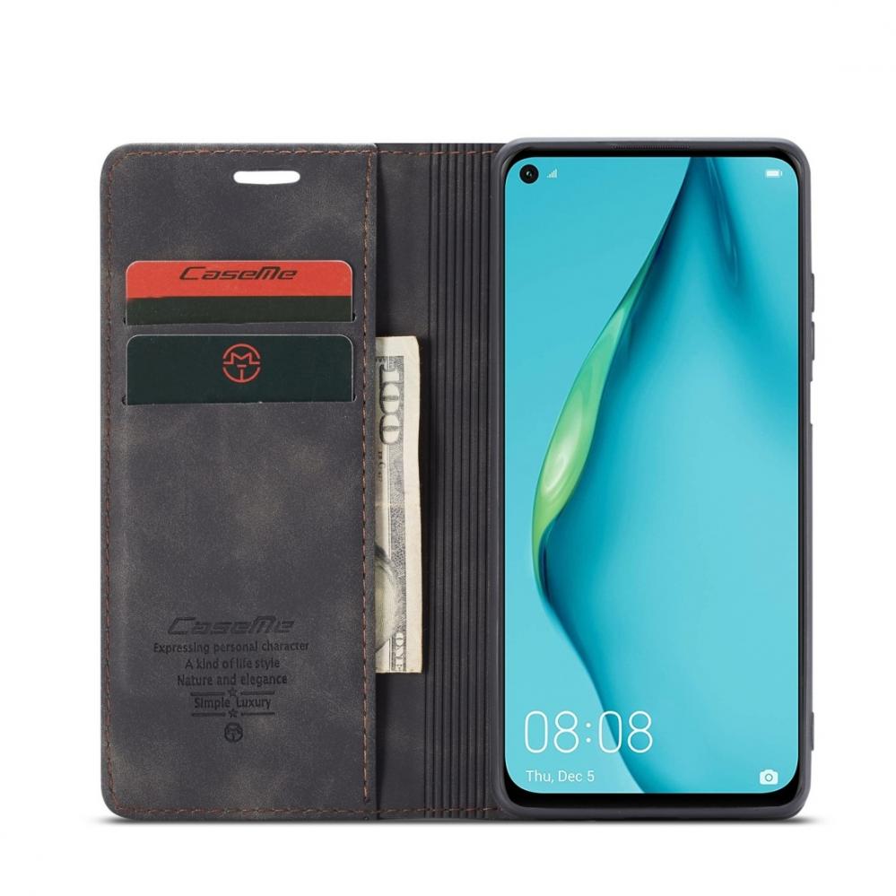  CaseMe Plnboksfodral fr Huawei P40 Lite Svart