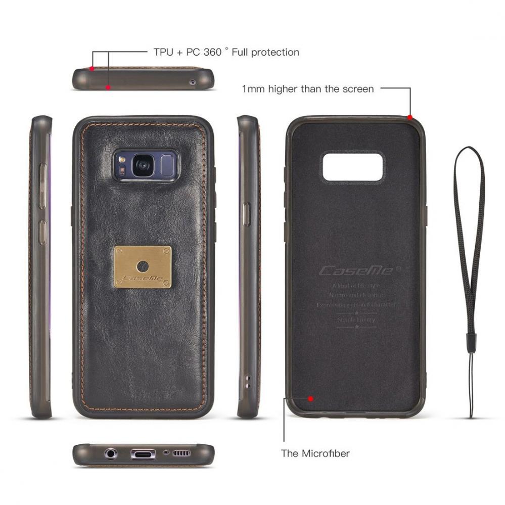  CaseMe Plnboksfodral med magnetskal fr Galaxy S8 Plus (G955)