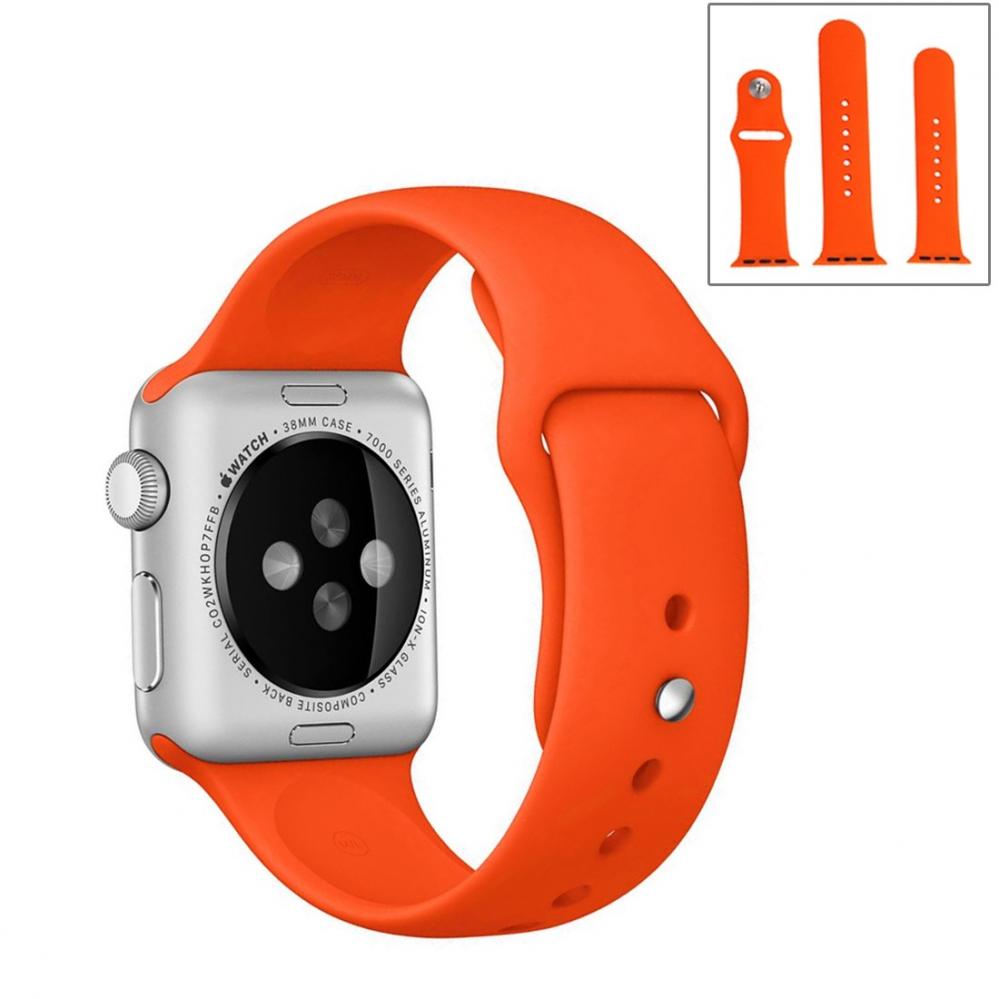  Armband fr Apple Watch 38/40/41mm silikon Orange