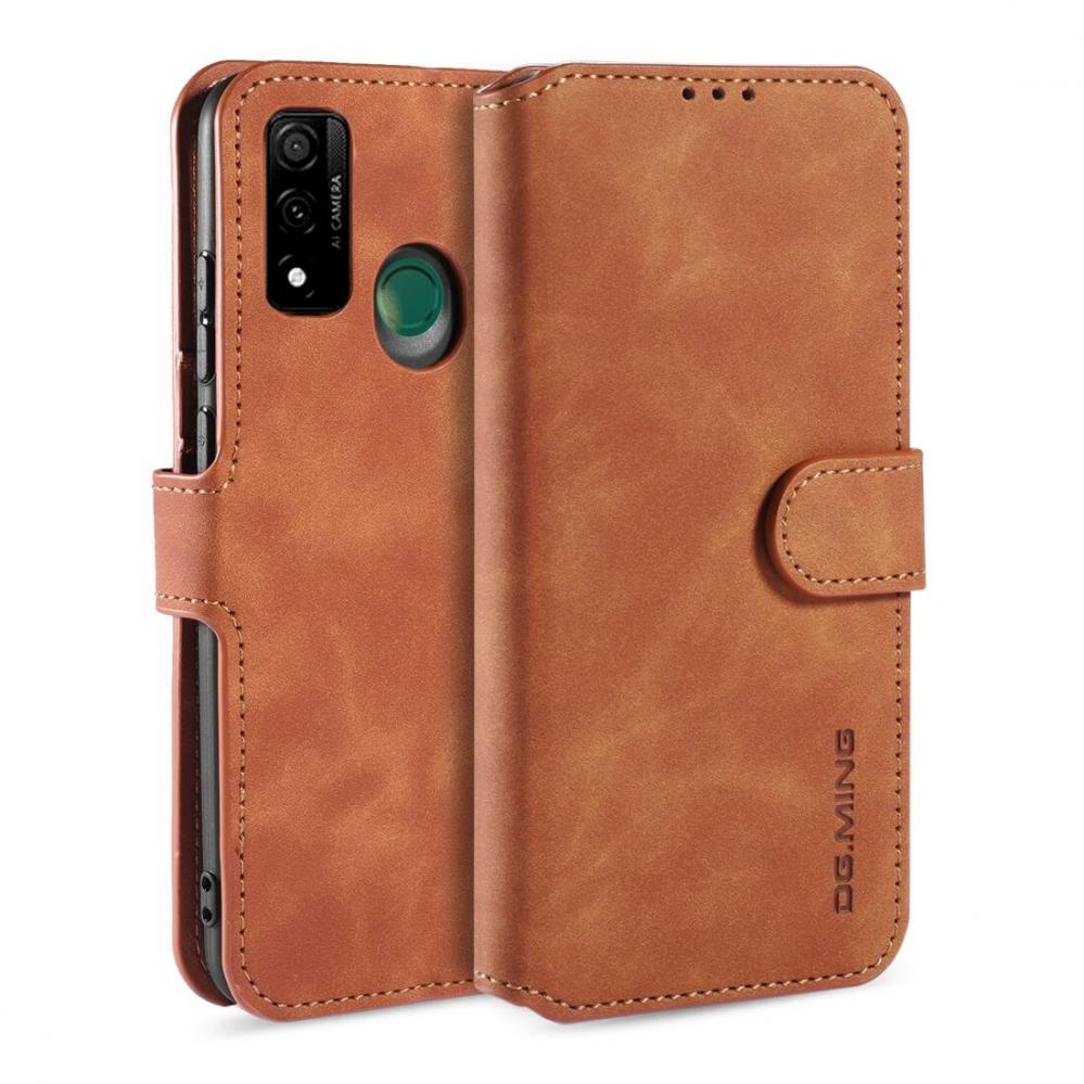  DG.MING Plnboksfodral fr Huawei P Smart (2020) Brun