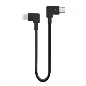  USB-kabel Type-C till 8-pin lightning 30cm för drönare med vinklade kontakter