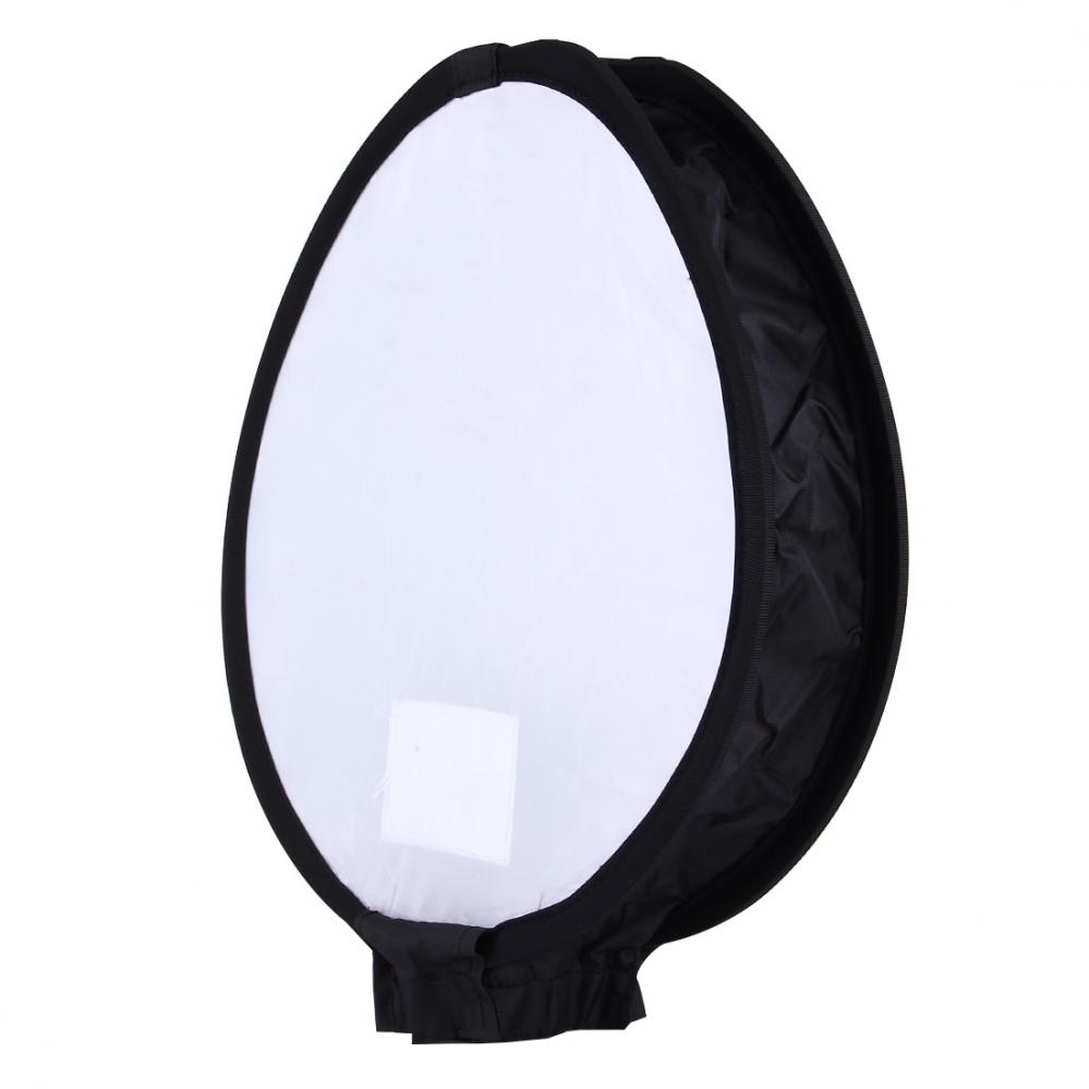 Softbox 30 cm Vit/Svart för kamerablixt