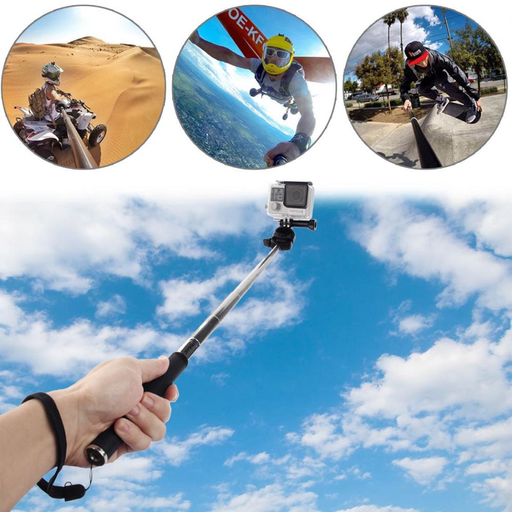  Puluz Selfiepinne fr GoPro HERO9 Black /8 /7 /6 /5 /4 /3+ /3 /2 /1