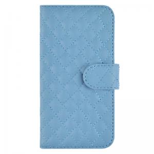  Plånboksfodral för iPhone 6/6S - Blå Rutmönster