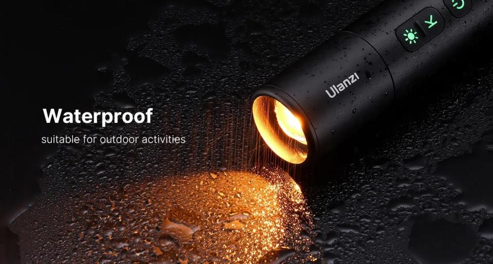  Ulanzi LM07 laddningsbar LED-ficklampa fr inspelning