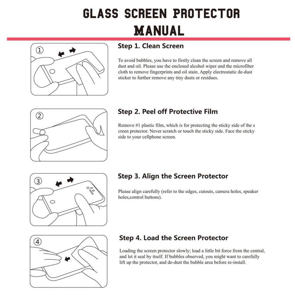  Displayskydd för LG K8 av härdat glas