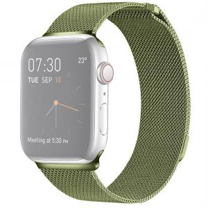  Metallarmband Milanese Loop för Apple Watch 38/40/41mm Grön
