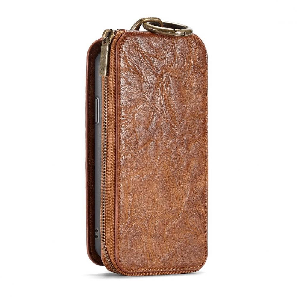  Plånboksfodral, plånbok & magnetskal för iPhone X (3i1) Brun - CaseMe