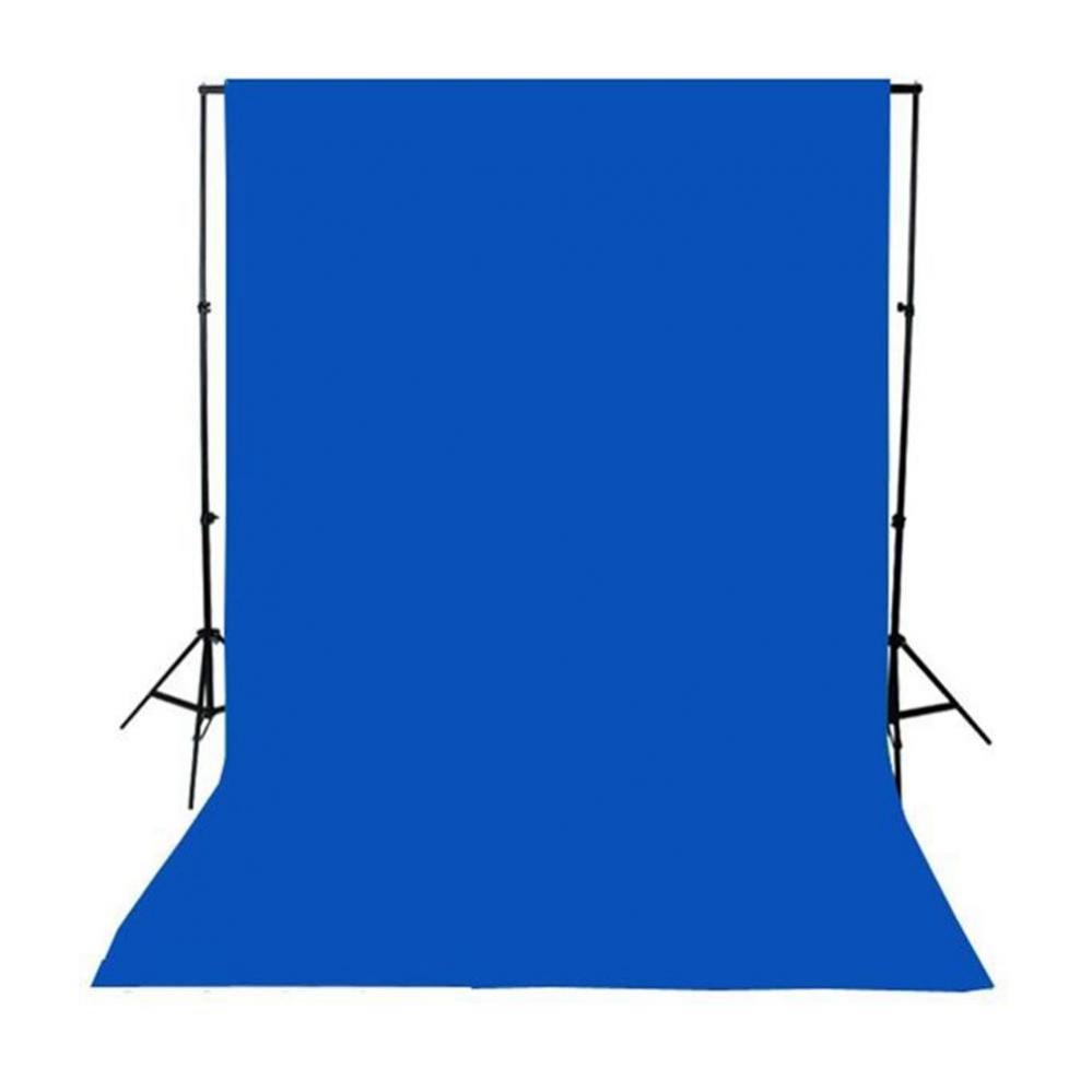 Blå bomullsbakgrund för fotografering 3x5m