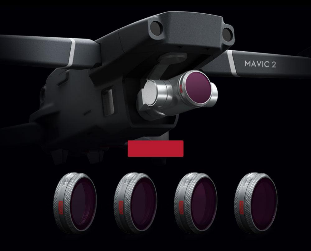 PGYTECH NDPL-PRO Filter (4 i 1) kit för MAVIC 2 ZOOM: NDPL8 NDPL16 NDPL32 NDPL64