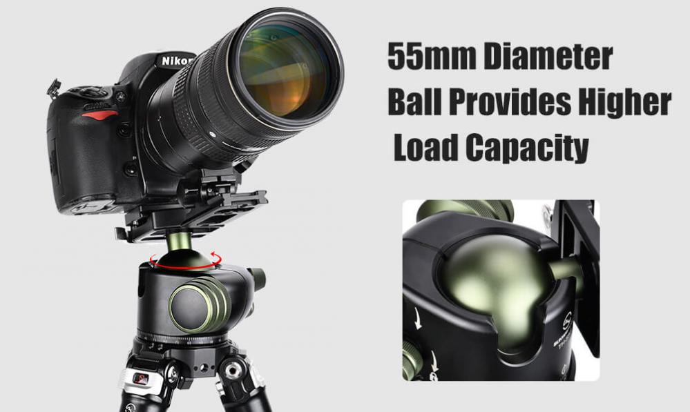 Sunwayfoto TH-55G Kulled lågprofil med hög belastning