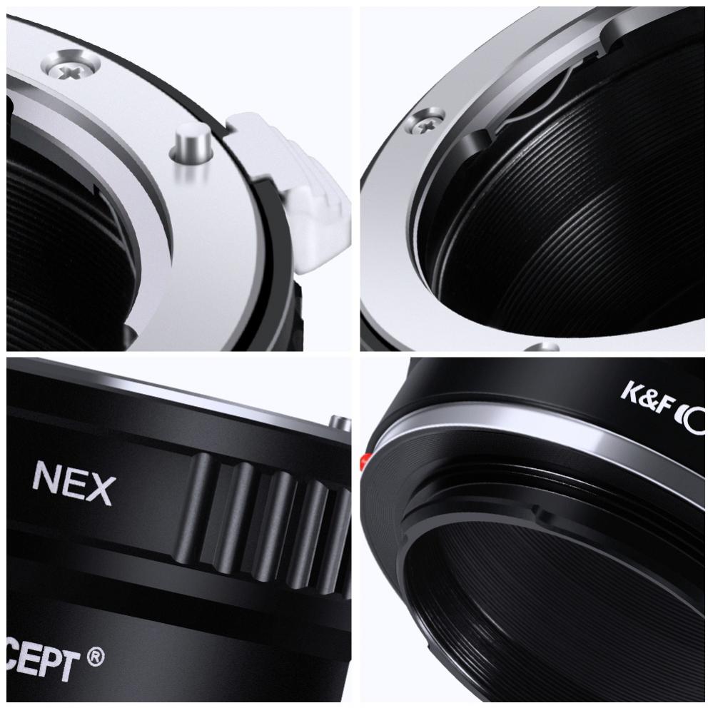 K&F Objektivadapter till Pentax K objektiv för Sony E kamerahus