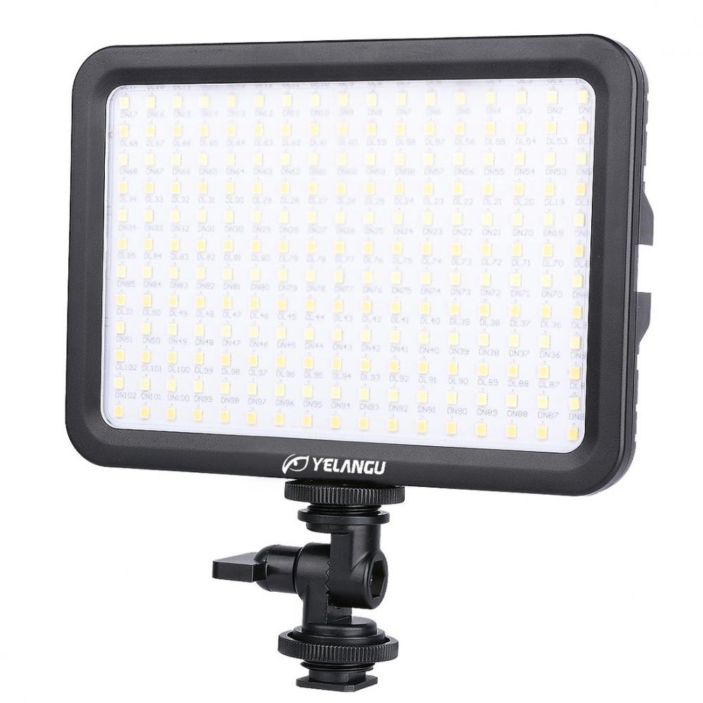  YELANGU 204st LEDs Dimbart Videoljus (17x12cm) - 1000LM, 3300-5600K