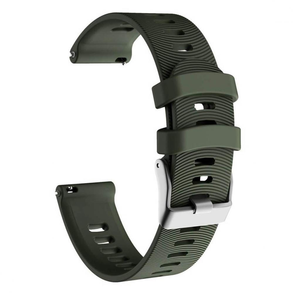Silikonarmband Armegrön för Smartwatch Forerunner 245/645