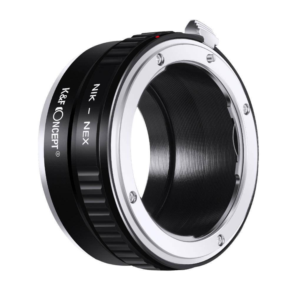K&F Objektivadapter till Nikon F objektiv för Sony E kamerahus
