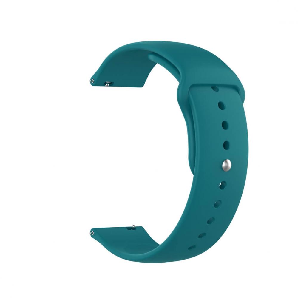 Silikonarmband Blågrön för 18mm Watch med stiftspänne